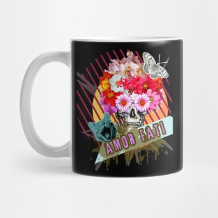 FLORA BOTANICA AMOR FATI + SKULL COLLAGE Mug